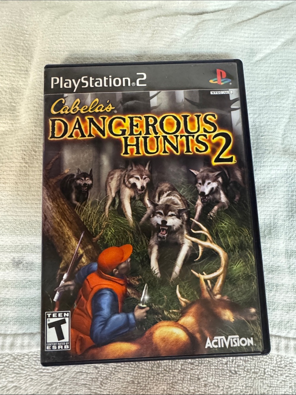 Cabela's Dangerous Hunts 2 PS2 Game - Orange, Black, Brown